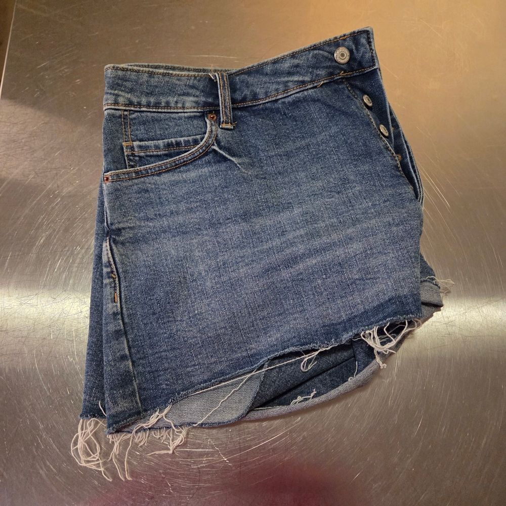Distressed Denim Shorts